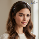 Parcelona Cellulose Acetate French Headband Inner Grip Teeth Hairband for Women