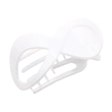 Parcelona French Infinity Loop Medium 3” Celluloid Hair Claw for Women and Girls