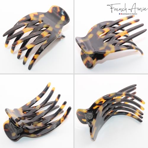 French Amie Bear Paw Small 2 ¾” Cellulose Handmade Yoga Jaw Hair Claw for Women