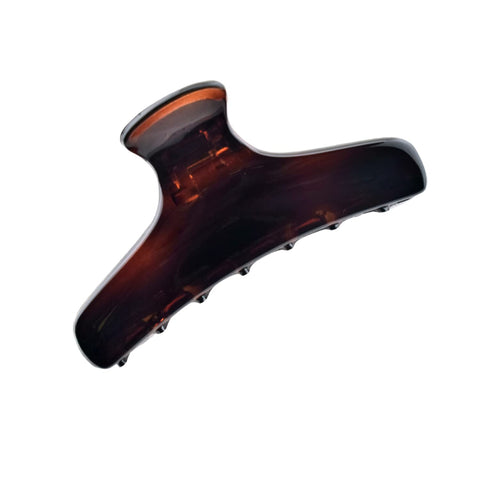 Parcelona French Flat Salon Small Jaw Hair Claw Clip in Tortoise Color