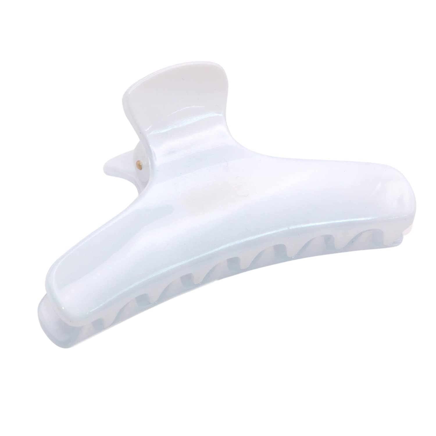 Parcelona French Flat Salon Style Medium 3 1/4" Celluloid Hair Claw for Women