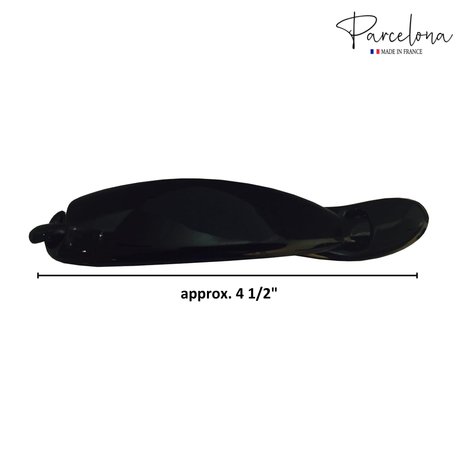 Parcelona Tortoise Shell Banana Hair Clip – Curved Ponytail Holder for Women’s