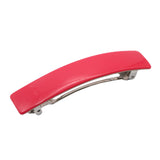 French Amie Oblong 3 1/2" Celluloid Handmade Automatic Hair Barrette for Women