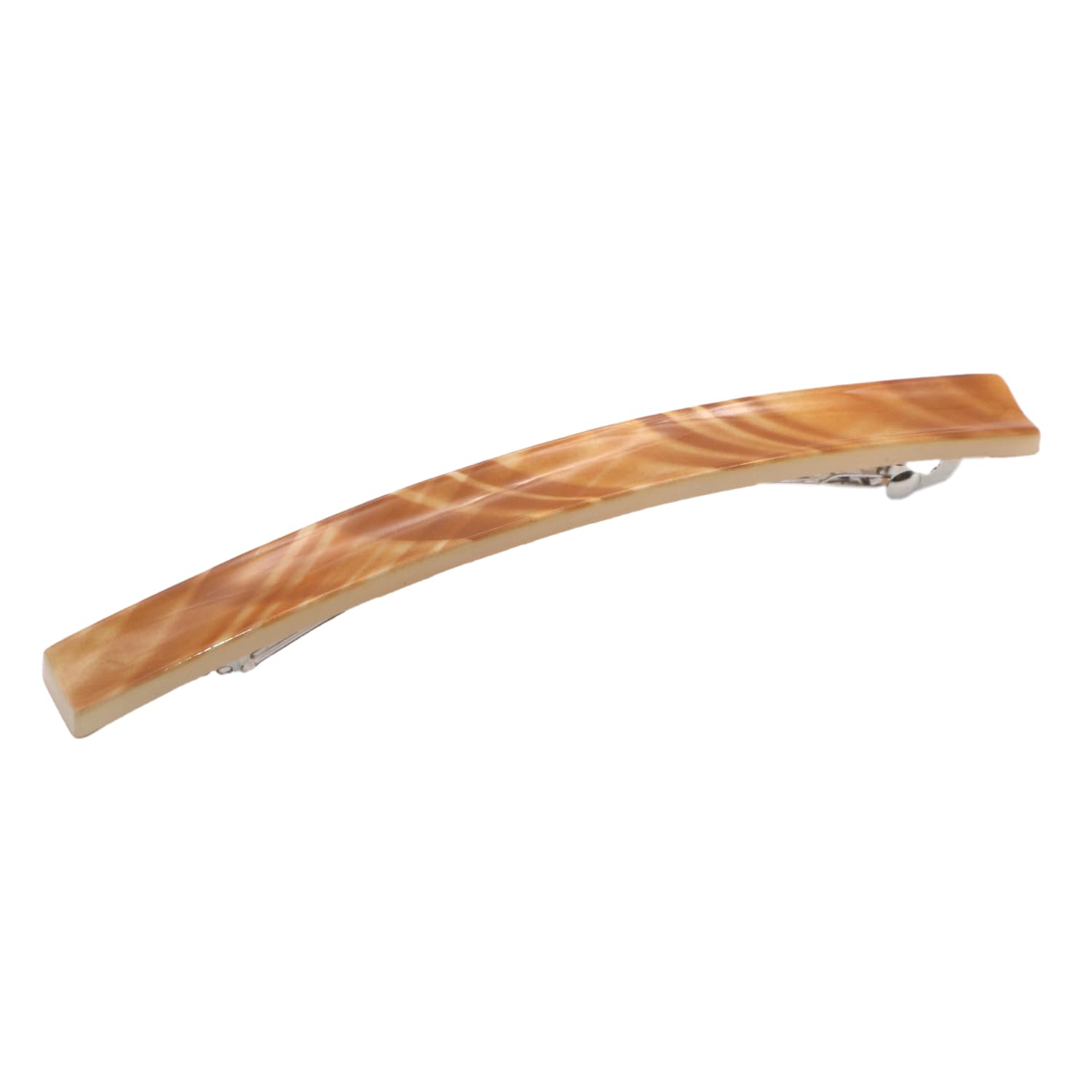 Parcelona French Long and Thin Large Celluloid Hair Barrette for Women and Girls