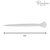Parcelona French Radial 3.5" Celluloid Chignon Hair Slide Pin Thru Bun Cover