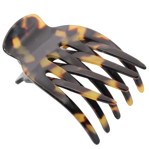 French Amie Bear Paw Small 2 ¾” Celluloid Handmade Yoga Jaw Hair Claw for Women