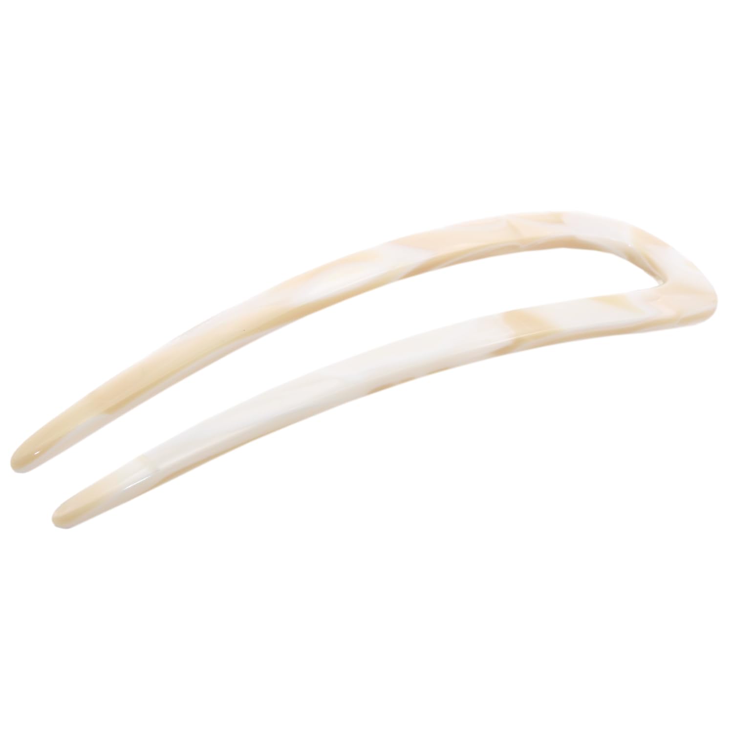 French Amie Slick Large Handmade Cellulose Chignon U Hair Pin Stick for Women