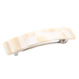 French Amie Oblong 3 1/2" Celluloid Handmade Automatic Hair Barrette for Women