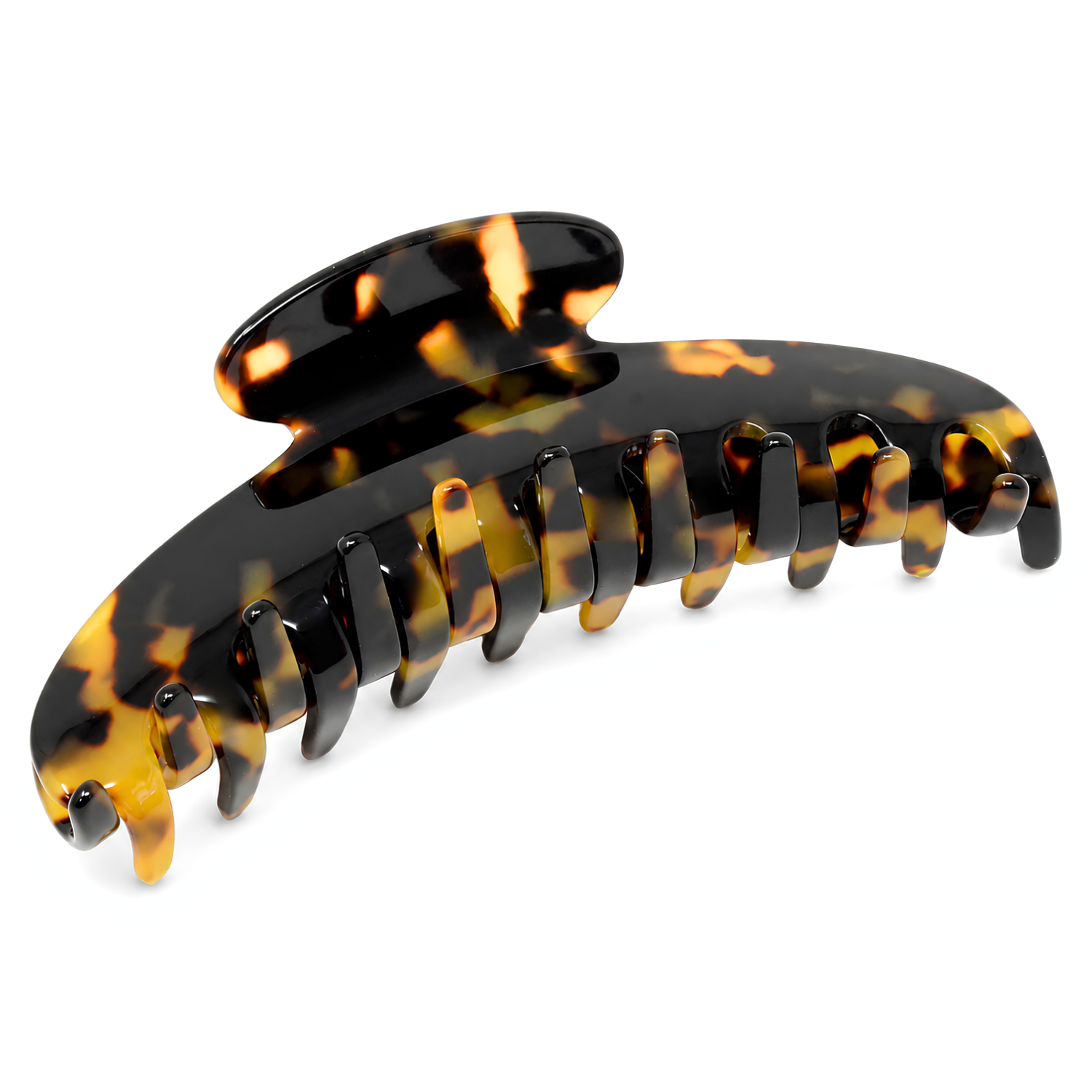 French Amie Contour Large 4 ¾” Cellulose Handmade Jaw Hair Claw Clip for Women