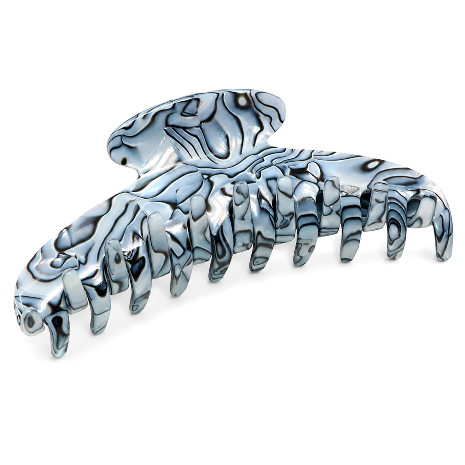 French Amie Contour Large 4 ¾” Cellulose Handmade Jaw Hair Claw Clip for Women