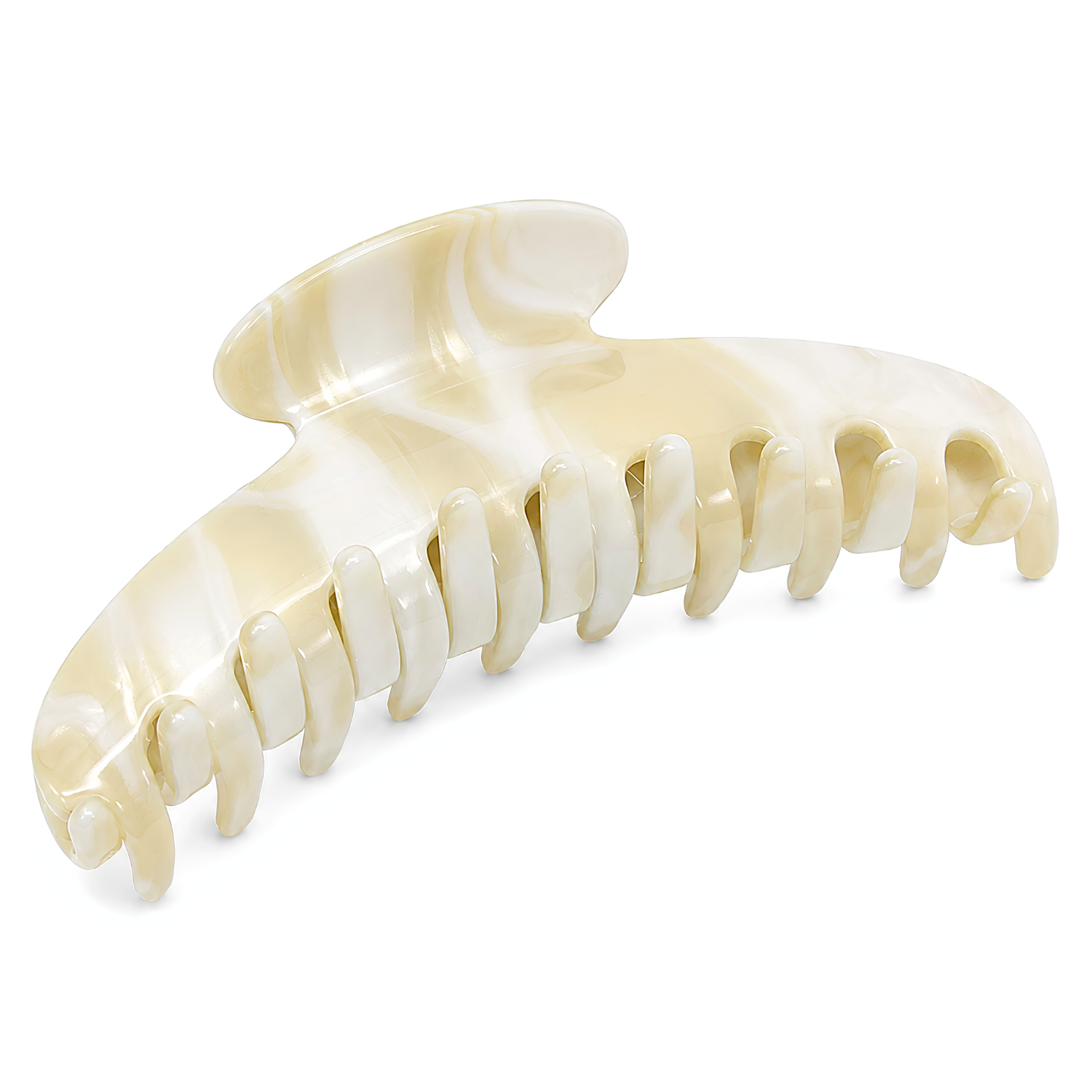 French Amie Contour Large 4 ¾” Cellulose Handmade Jaw Hair Claw Clip for Women