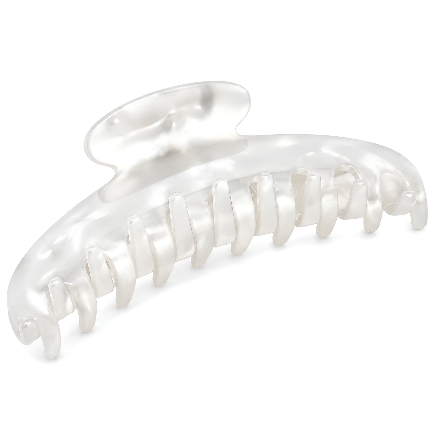 French Amie Contour Large 4 ¾” Cellulose Handmade Jaw Hair Claw Clip for Women