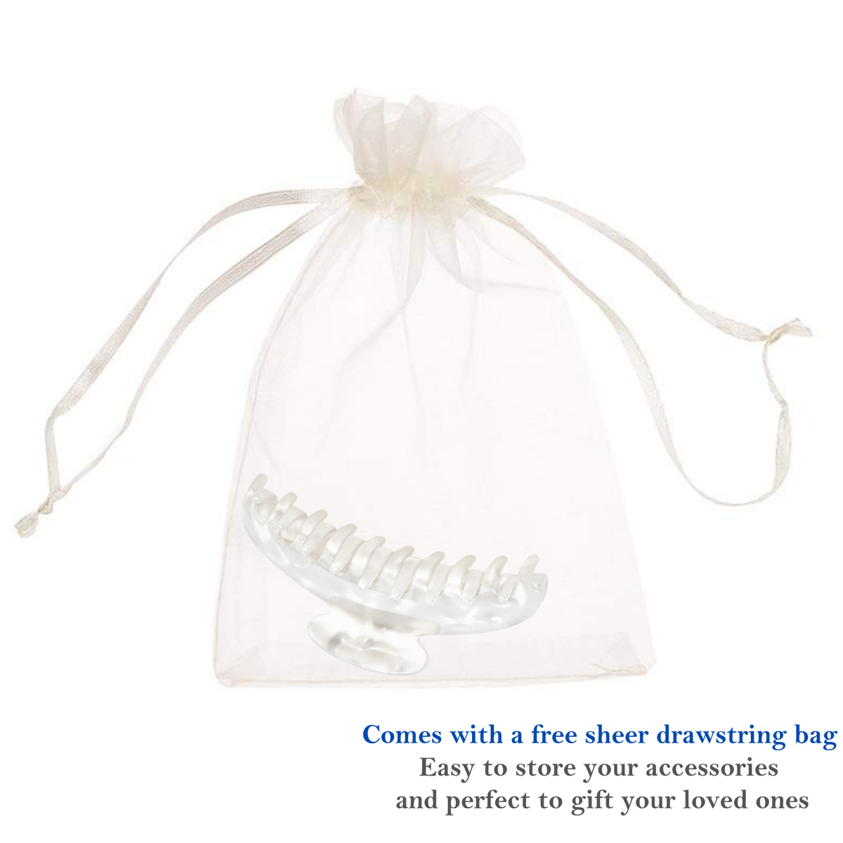 French Amie Contour Large 4 ¾” Cellulose Handmade Jaw Hair Claw Clip for Women
