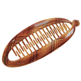 Parcelona French Large 5.5" Celluloid Ponytail Holder Banana Hair Clip for Women