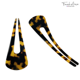 French Amie Grace Long Tokyo Large Cellulose Acetate Chignon U Hair Pin Stick