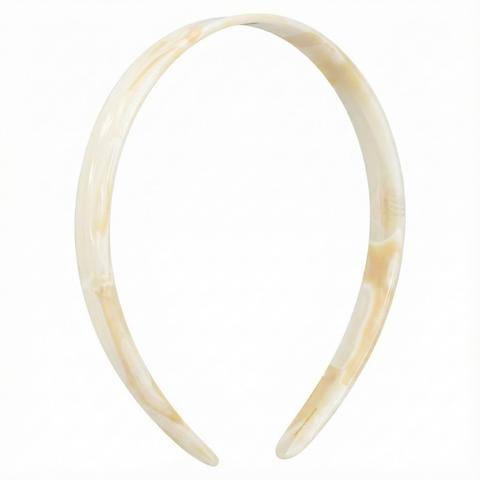 French Amie Wide Headband 1/2" Handmade Celluloid Hair Accessories Women & Girls