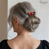 Parcelona French Princess Large Shell Chignon Bun Hair Updo U Stick Pin 2 Pieces