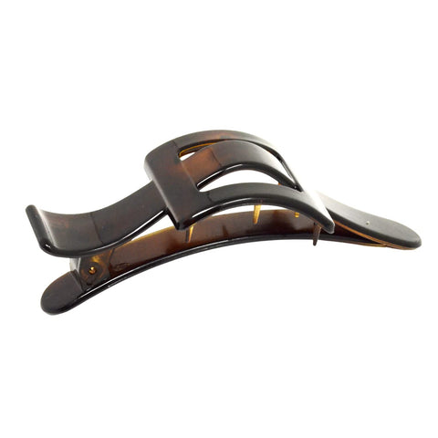 Parcelona French Large Spacer Shell Hair Clip Side Slider Jaw Claw Clip