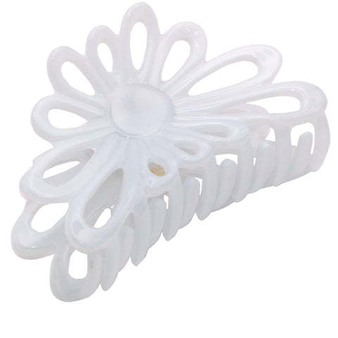 Parcelona French Plume Medium 3" Celluloid Acetate Hair Claw Clip for Women