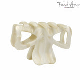 French Amie Classic Butterfly 3" Handmade Cellulose Interlocking Teeth Hair Claw