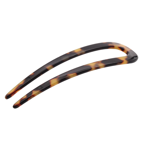 French Amie Slick Large Handmade Cellulose Chignon U Hair Pin Stick for Women