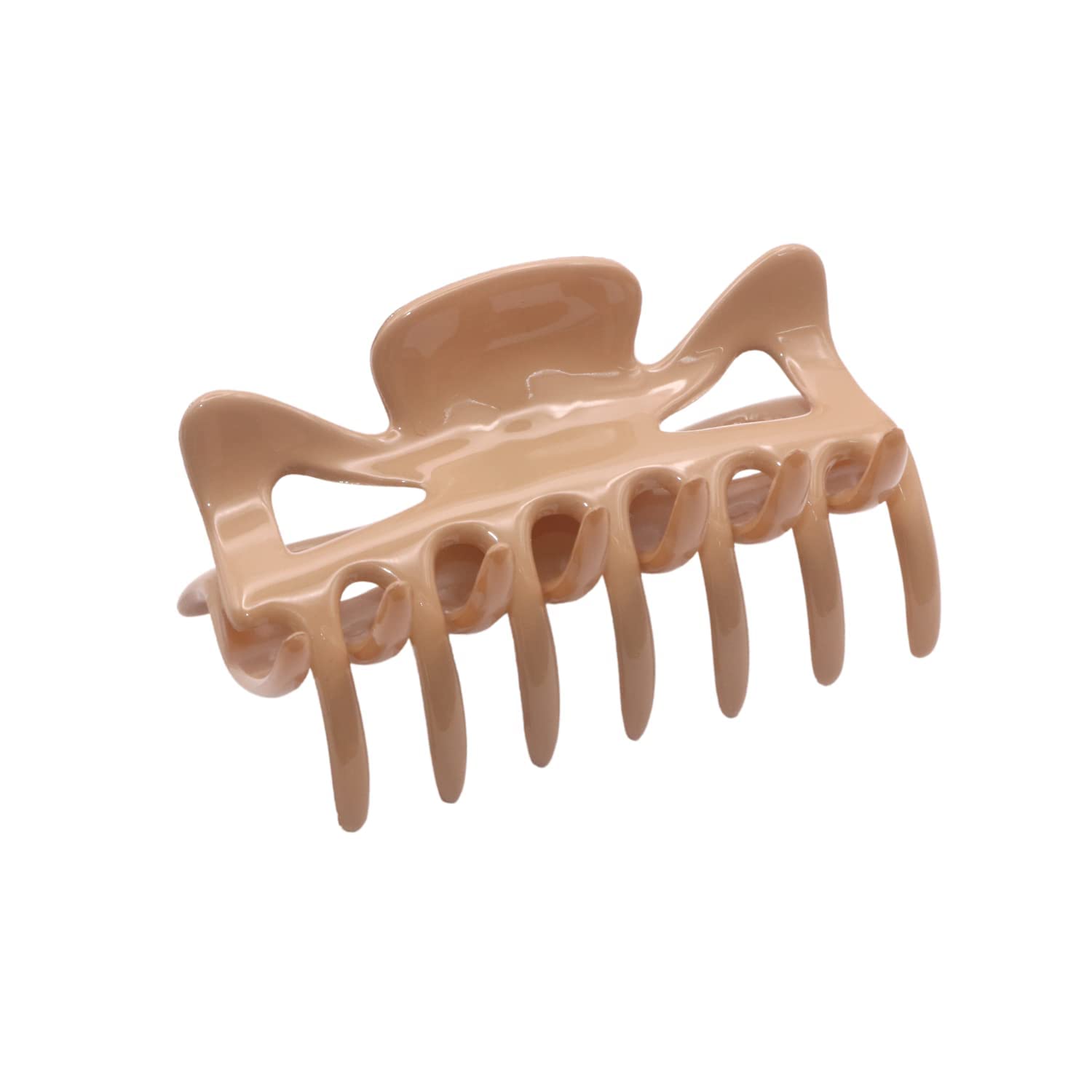 Parcelona French Classic 3" Medium Celluloid Covered Spring Hair Claw Clip