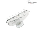 Parcelona French Basic Medium 3 1/2" Celluloid Tight Spring Hair Claw for Women