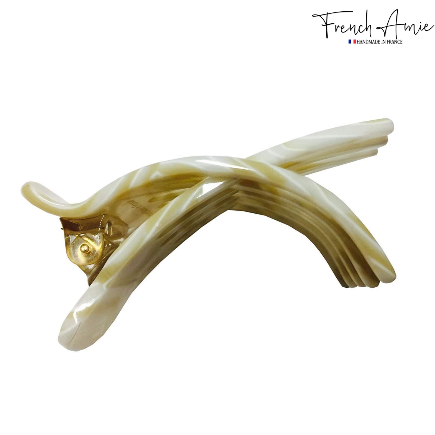 French Amie Bear Paw Small 2 ¾” Cellulose Handmade Yoga Jaw Hair Claw for Women