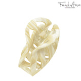 French Amie Hump Small 2 3/4" Celluloid Handmade Jaw Hair Claw Clip