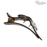 Parcelona French Large Spacer Shell Hair Clip Side Slider Jaw Claw Clip