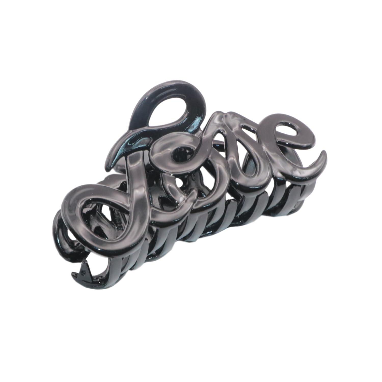 Parcelona French Love Medium 3" Celluloid Acetate Hair Claw Clip for Women