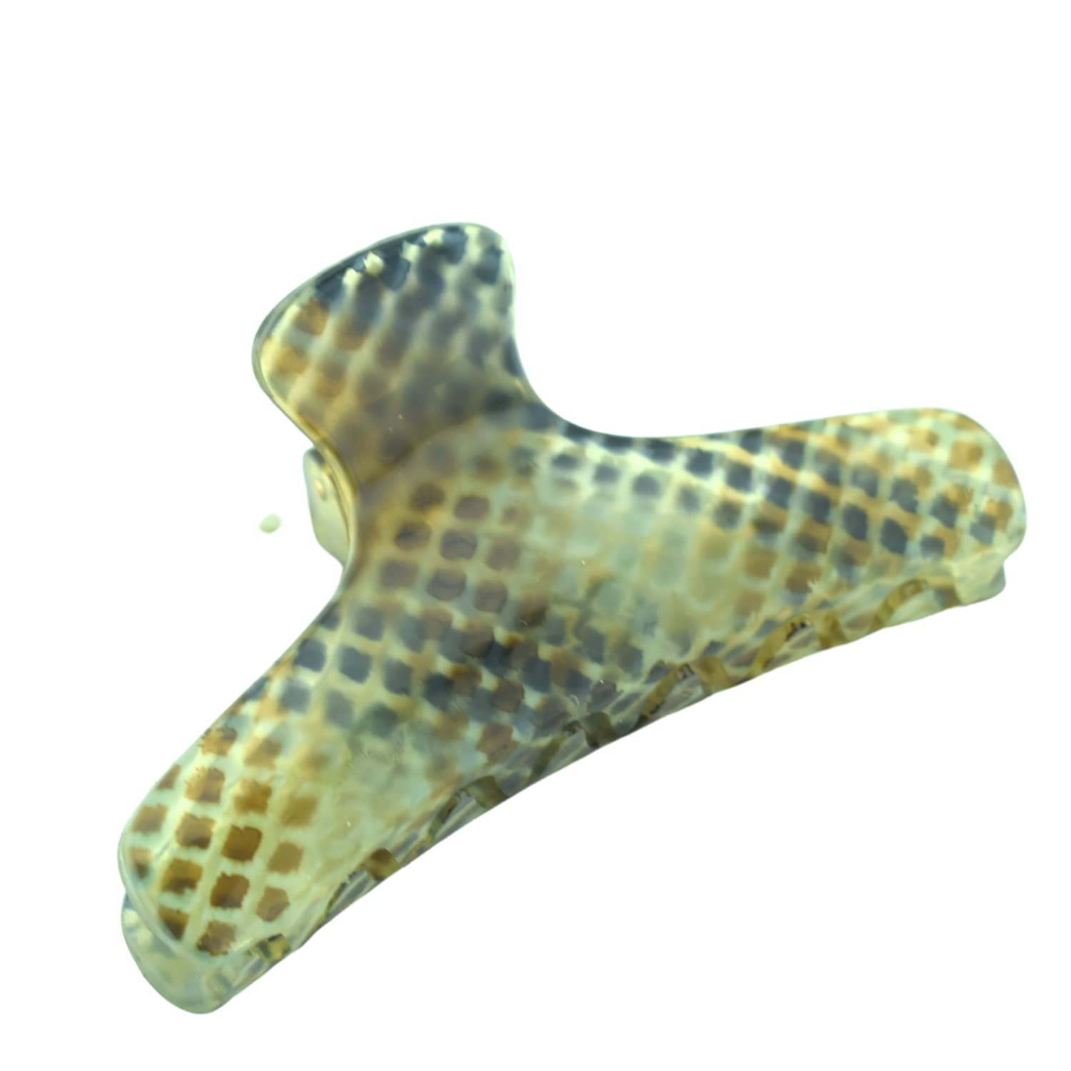 Parcelona French Flat Salon Style Medium 3 1/4" Celluloid Hair Claw for Women