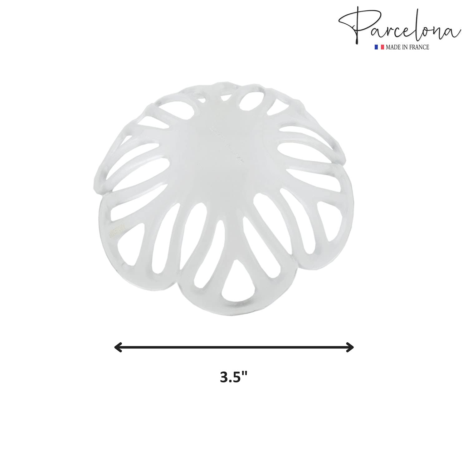 Parcelona French Radial 3.5 Inch Dome Bun Holder Hair Slide Cuff Pin with Stick
