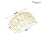 French Amie Fab 13 Teeth Medium Handmade Celluloid Side Hair Comb for Women