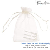 French Amie Tri Prongs 3" Handmade Cellulose Bun Holder Hair Pin Stick for Women