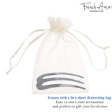 French Amie Tri Prongs 3" Handmade Cellulose Bun Holder Hair Pin Stick for Women