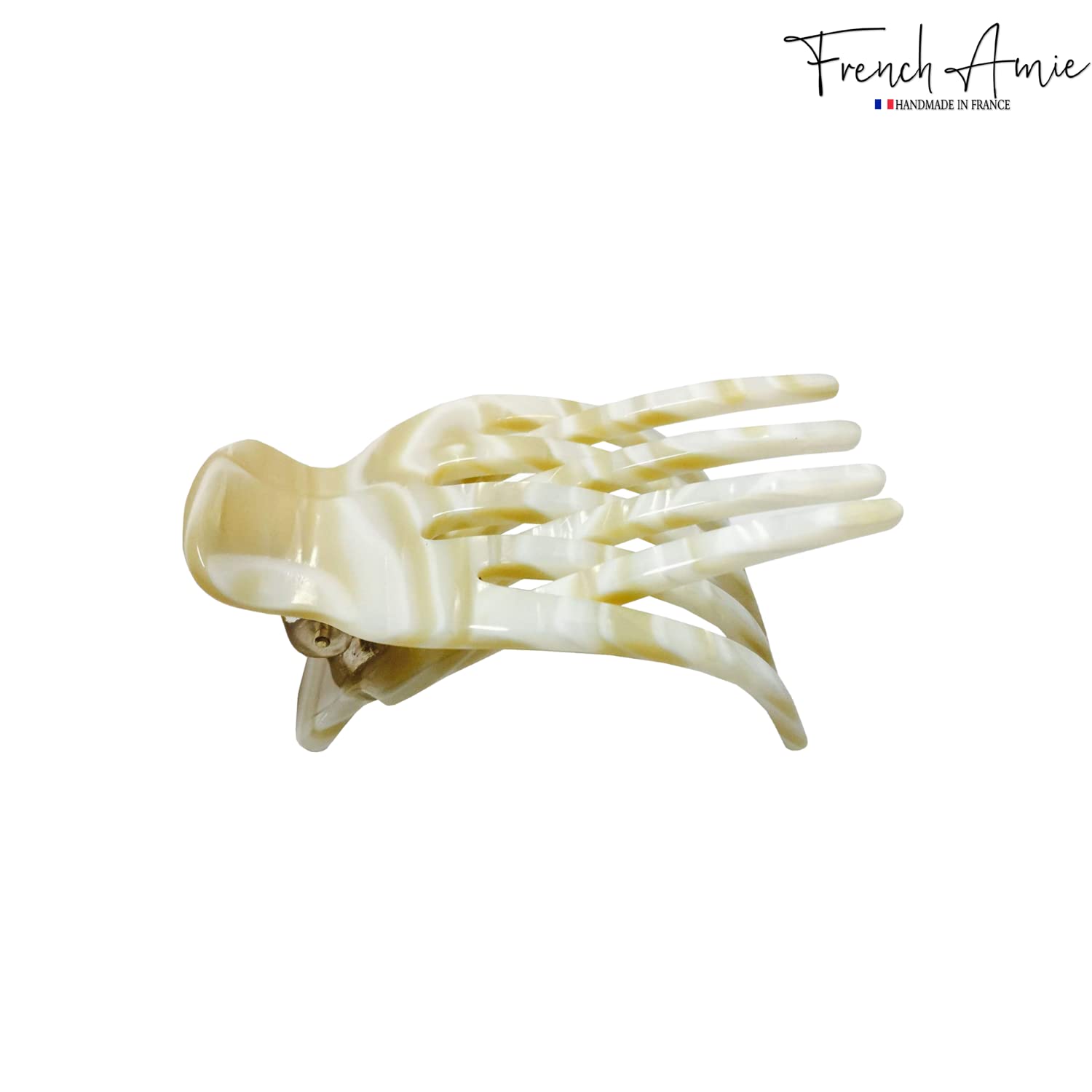 French Amie Bear Paw Small 2 ¾” Cellulose Handmade Yoga Jaw Hair Claw for Women