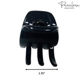 Parcelona French Classic Large Pony Celluloid Jaw Hair Claw for Women and Girls