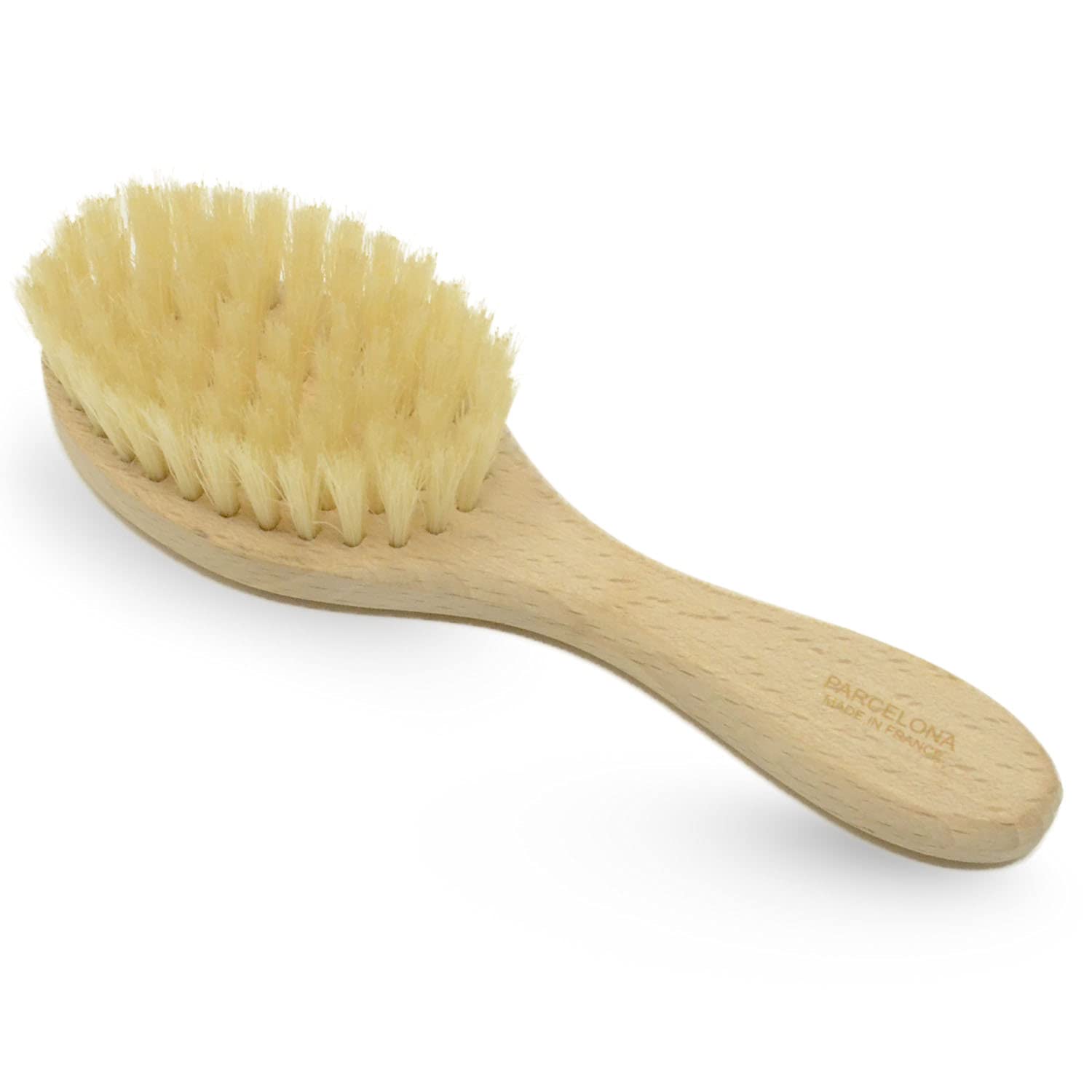 Parcelona French Grooming Combo 6” Celluloid Baby Brush and Comb for Toddlers