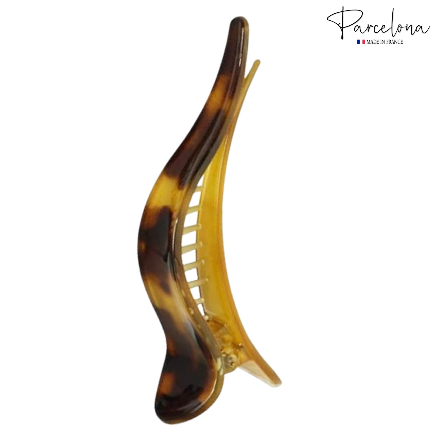 Parcelona French Brill Beak Large Cellulose Slide in Claw Clip Clamp for Women