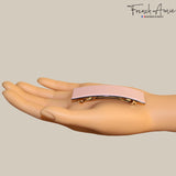 French Amie Medium Fine Wide Rectangular Handmade Hair Barrette for Women