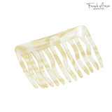 French Amie Fab 13 Teeth Medium Handmade Celluloid Side Hair Comb for Women