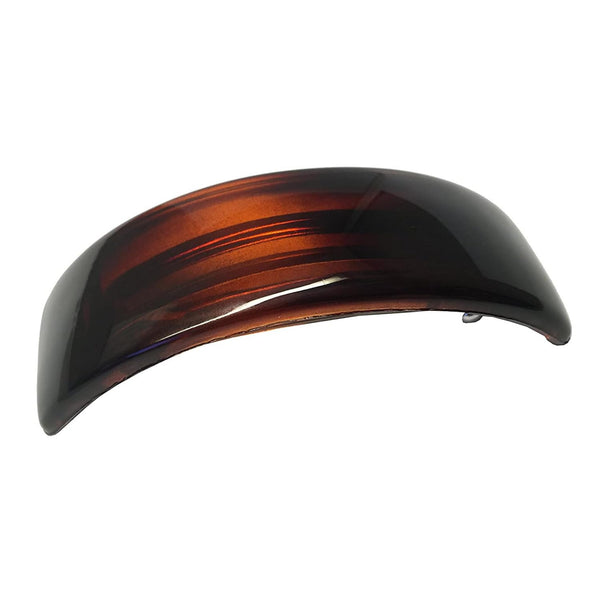 Parcelona French Curved 3 1/2" Strong Grip Celluloid Hair Barrette for Women