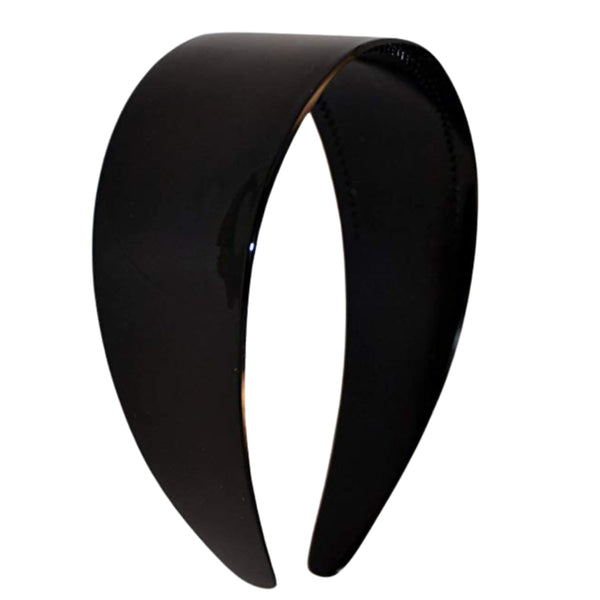 Parcelona French 2” Wide with Teeth Cellulose Celluloid Hair Headband for Women