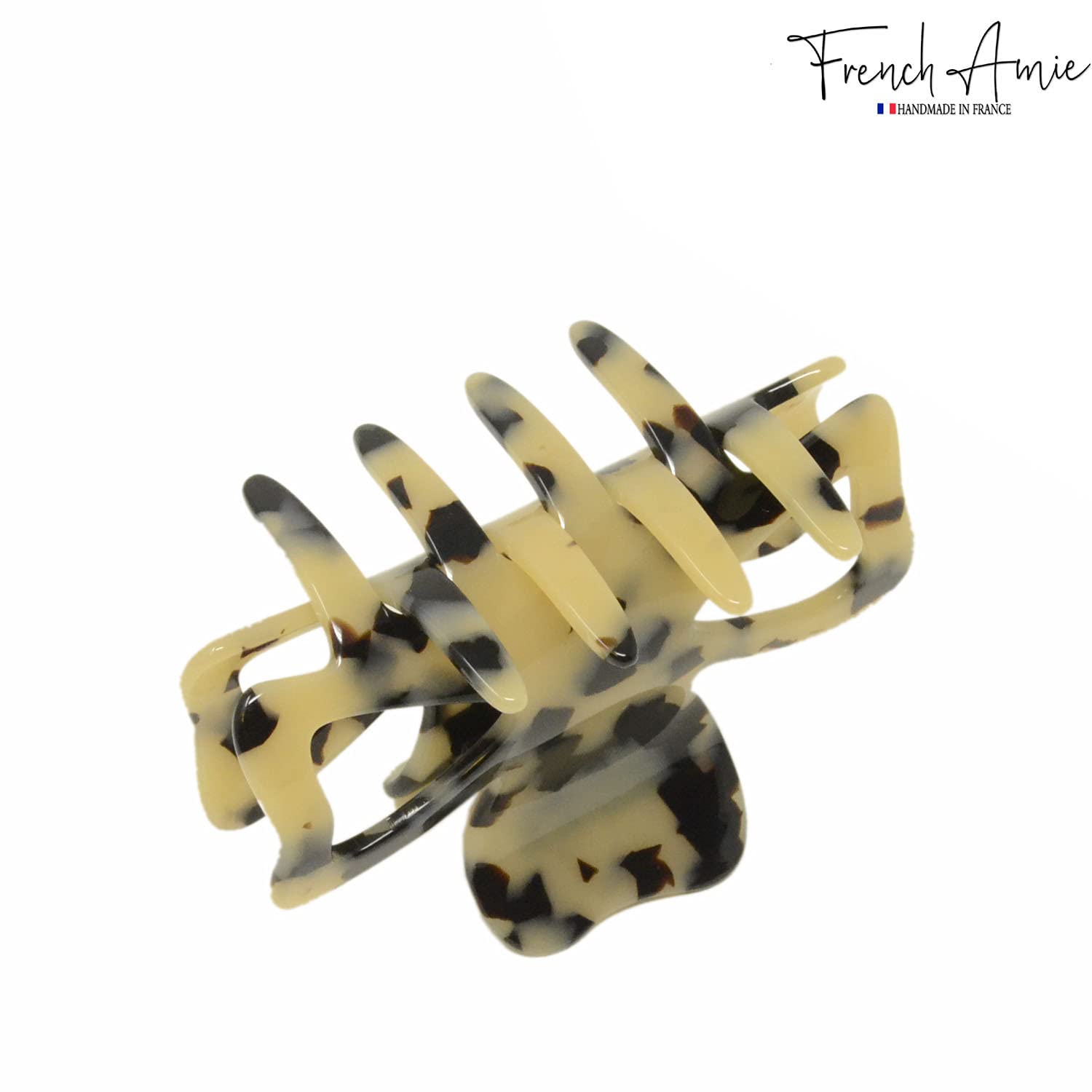 French Amie Classic Butterfly 3" Medium Handmade Cellulose Hair Claw
