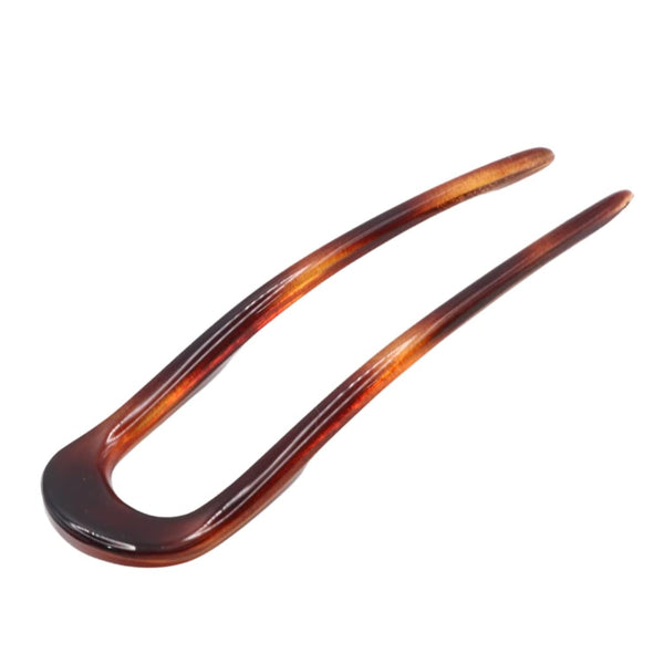 Parcelona French Large 4.75" Tortoise Shell Celluloid Hair Pin Stick for Women