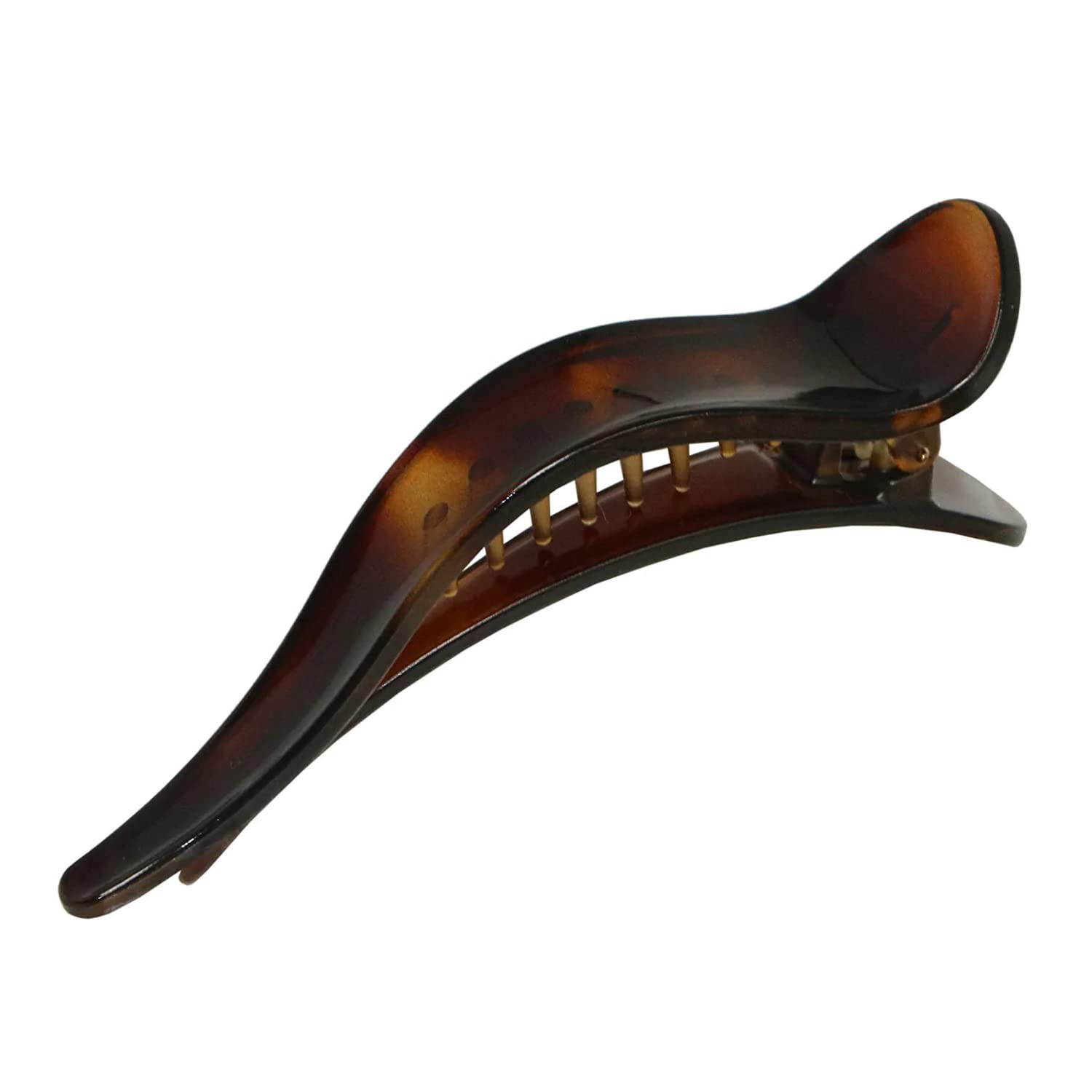 Parcelona French Brill Beak Large Celluloid Slide in Claw Clip Clamp for Women