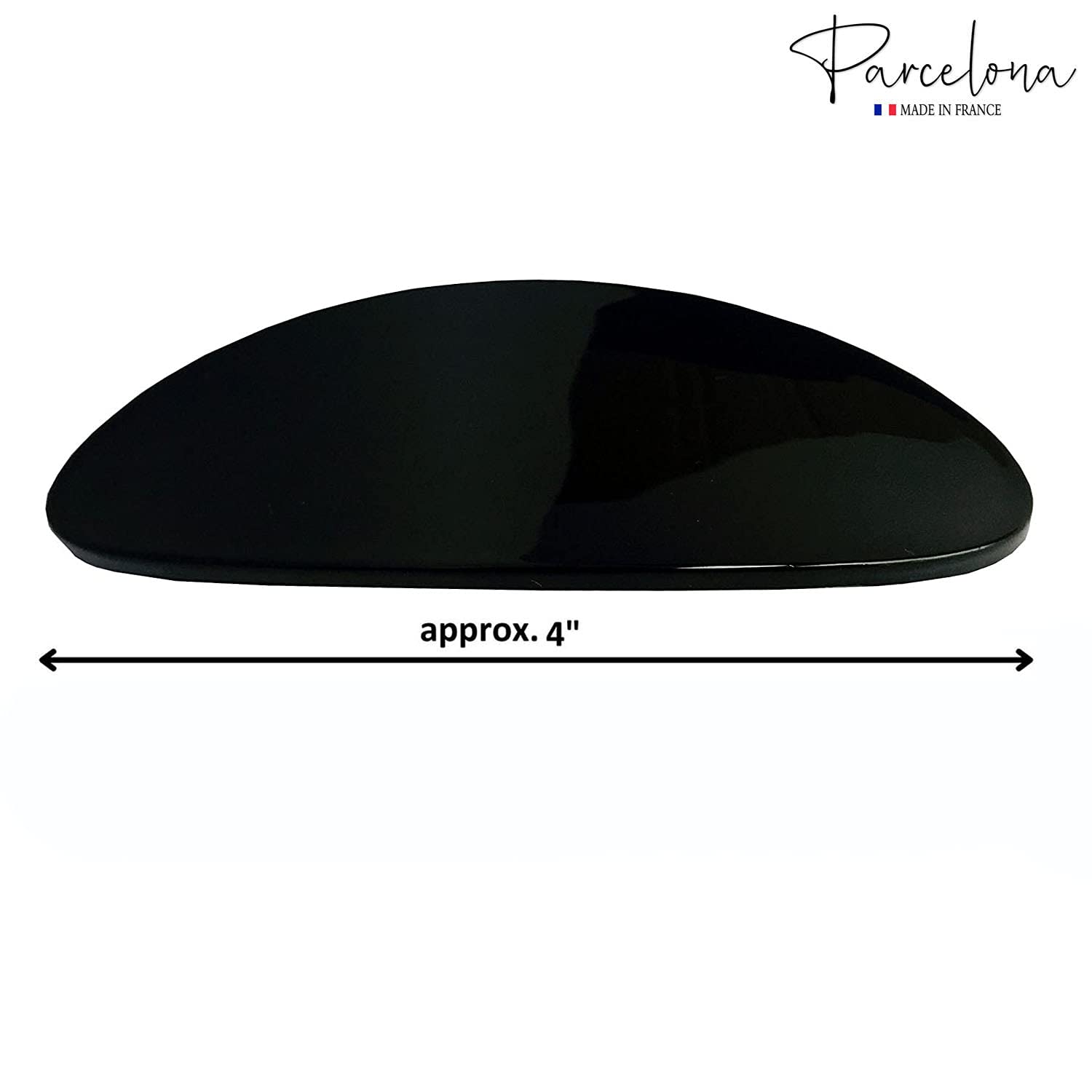 Parcelona French Oval Large 4" Cellulose Automatic Hair Barrette for Women
