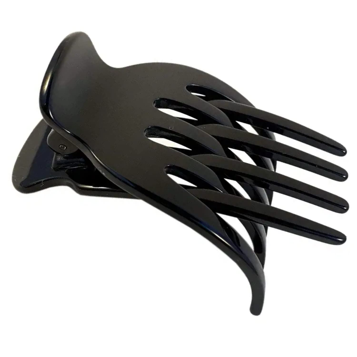French Amie Bear Paw Small 2 ¾” Celluloid Handmade Yoga Jaw Hair Claw for Women