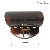 Parcelona French Onde Small 2 3/4" Celluloid Side Slide in Hair Claw for Women